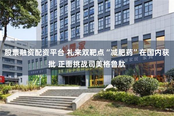 股票融资配资平台 礼来双靶点“减肥药”在国内获批 正面挑战司美格鲁肽