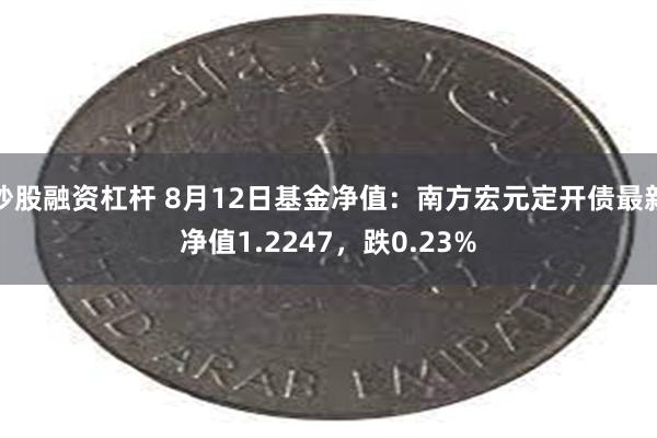 炒股融资杠杆 8月12日基金净值：南方宏元定开债最新净值1.2247，跌0.23%