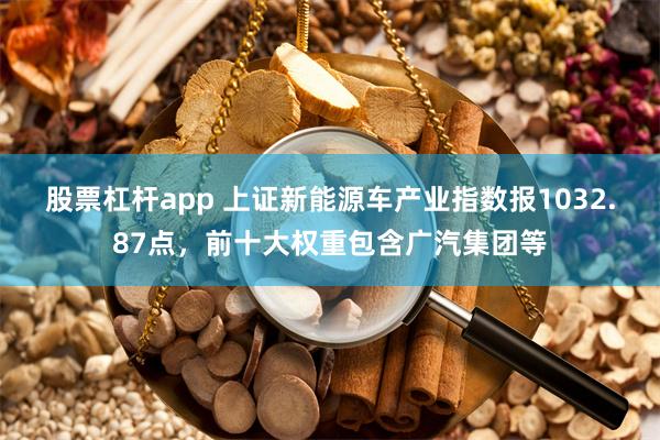 股票杠杆app 上证新能源车产业指数报1032.87点，前十大权重包含广汽集团等