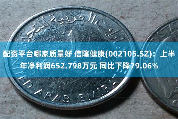 配资平台哪家质量好 信隆健康(002105.SZ)：上半年净利润652.798万元 同比下降79.06%