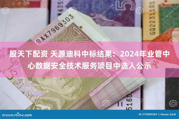 股天下配资 天源迪科中标结果：2024年业管中心数据安全技术服务项目中选人公示